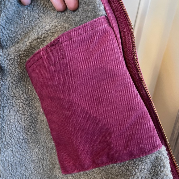 Raspberry Carhartt Sandstone Jacket L - Picture 7 of 12